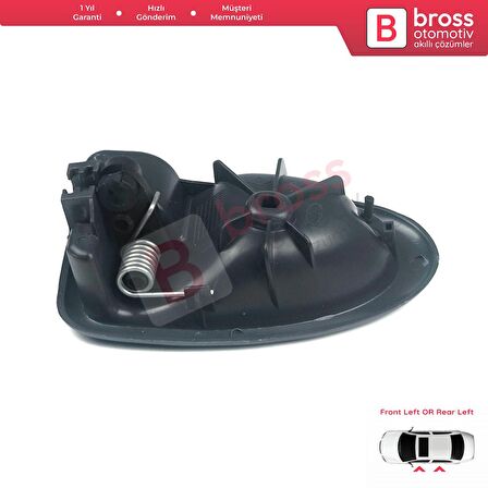 Renault Clio Trafic Master MK2 Scenic Megane Logan 1 Movano A Primastar 1 İçin Gri Sol Kapı Kolu