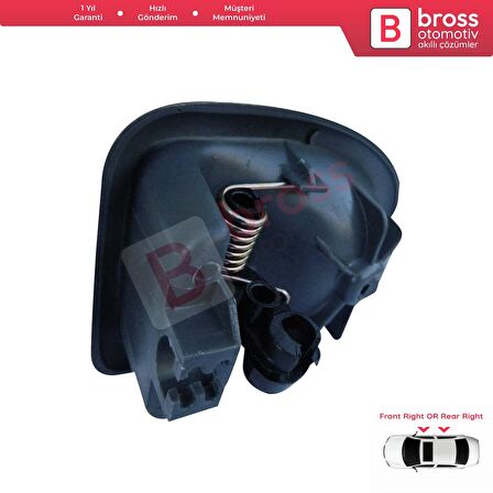 Renault Clio Trafic Master 2 Scenic Megane Logan 1 Movano A  Daily İçin Gri Sağ Kapı Kolu TELLİ Tip