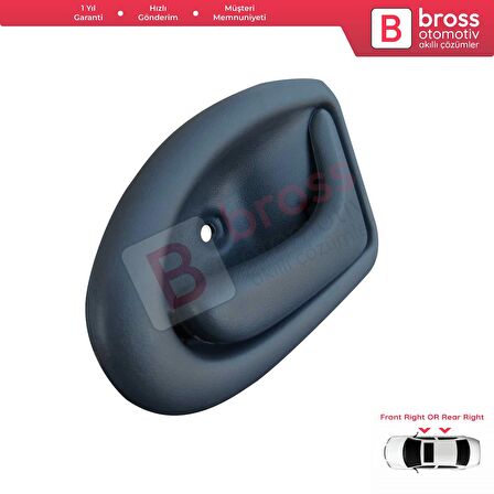 Renault Clio Trafic Master 2 Scenic Megane Logan 1 Movano A  Daily İçin Gri Sağ Kapı Kolu TELLİ Tip