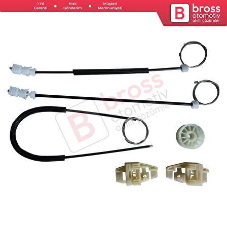 Citroen Xsara N2 N0 1997-2010 Estate SW Coupe 9221H4 İçin Elektrikli Ön Sol Cam Kriko Tamir Seti