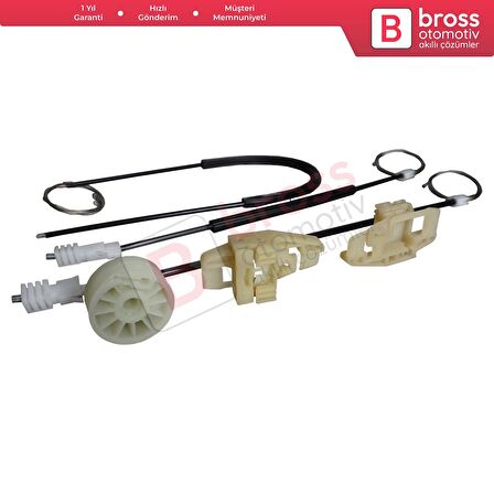 Citroen Xsara N2 N0 1997-2010 Estate SW Coupe 9221H4 İçin Elektrikli Ön Sol Cam Kriko Tamir Seti