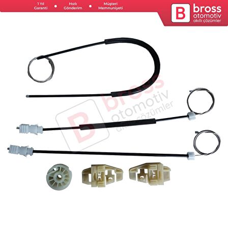 Citroen Xsara N2 N0 1997-2010 Estate SW Coupe 9221H4 İçin Elektrikli Ön Sol Cam Kriko Tamir Seti