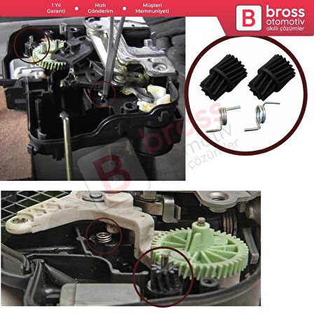 Mercedes W203 W211 CLK W209 A209 İçin Merkezi Kilit Tamir Yay Dişli 2037200135.