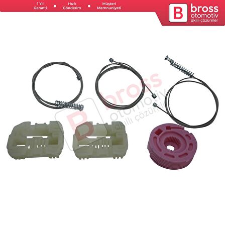 Hyundai I30 MK1 FD 2007-2012 5-Kapı 824712L001 İçin Elektrikli Ön Sol Cam Kriko Tamir Seti