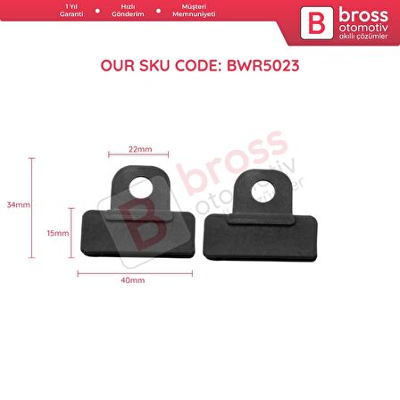 Toyota İçin 2 Adet Cam Kaldırma Mekanizma Cam Taşıyıcı Klipsi #2