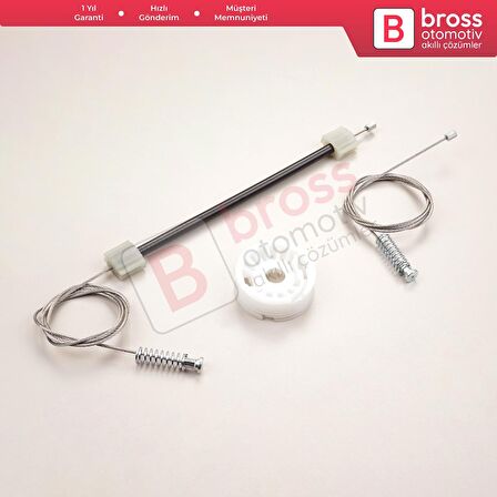 BMW 5 Serisi E60 E61 2003-2010 4/5 Kapı 51357184746 İçin Elektrikli Arka Sağ Cam Kriko Tamir Seti