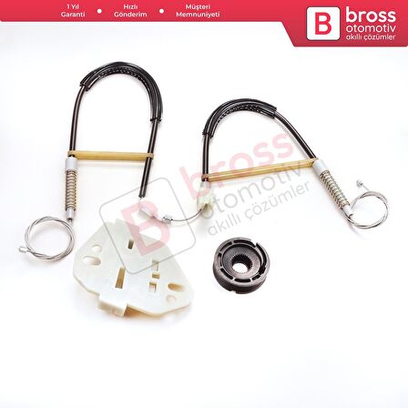 Ford Escort MK6 1995-2002 Orion MK3 4/5 Kapı 91ABA23200 İçin Elektrikli Ön Sağ Cam Kriko Tamir Seti