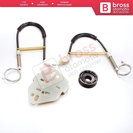 Ford Escort MK6 1995-2002 Orion MK3 4/5 Kapı 91ABA23200 İçin Elektrikli Ön Sağ Cam Kriko Tamir Seti