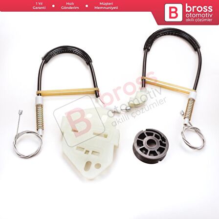 Ford Escort MK6 1995-2002 Orion MK3 4/5 Kapı 91ABA23201 İçin Elektrikli Ön Sol Cam Kriko Tamir Seti