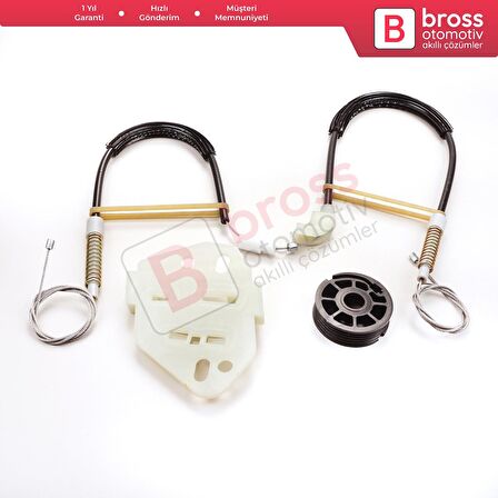 Ford Escort MK6 1995-2002 Orion MK3 4/5 Kapı 91ABA23201 İçin Elektrikli Ön Sol Cam Kriko Tamir Seti