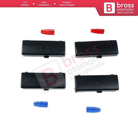 BMW X5 E53 E39 64116915812 İçin 4 Adet Klima Kontrol Isı Sıcaklık Arttırma Azaltma Düğme Kapak Seti