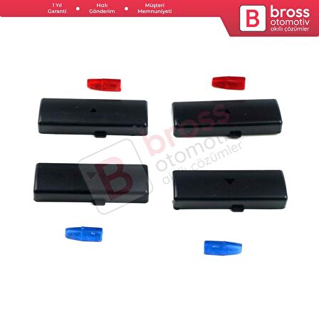 BMW X5 E53 E39 64116915812 İçin 4 Adet Klima Kontrol Isı Sıcaklık Arttırma Azaltma Düğme Kapak Seti