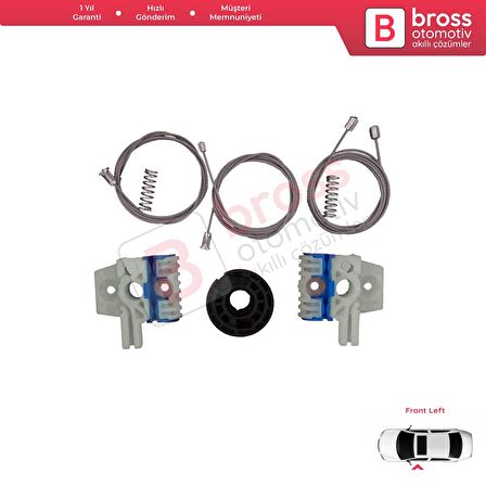 VW Golf MK6 A6 5K 5K1 AJ5 2008-20014 5-Kapı 5K0837461 İçin Elektrikli Ön Sol Cam Kriko Tamir Seti