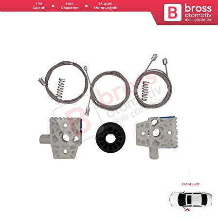 VW Golf MK6 A6 5K 5K1 AJ5 2008-20014 5-Kapı 5K0837461 İçin Elektrikli Ön Sol Cam Kriko Tamir Seti