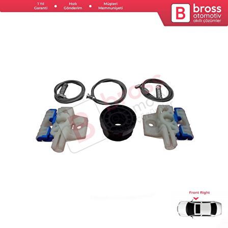 VW Golf MK6 A6 5K 5K1 AJ5 2008-20014 5-Kapı 5K0837462 İçin Elektrikli Ön Sağ Cam Kriko Tamir Seti