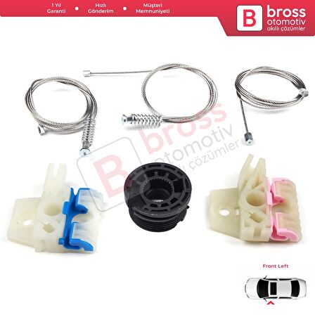 VW Golf MK7 2014 İçin Sol Ön Cam Mekanizması Tamir Takımı