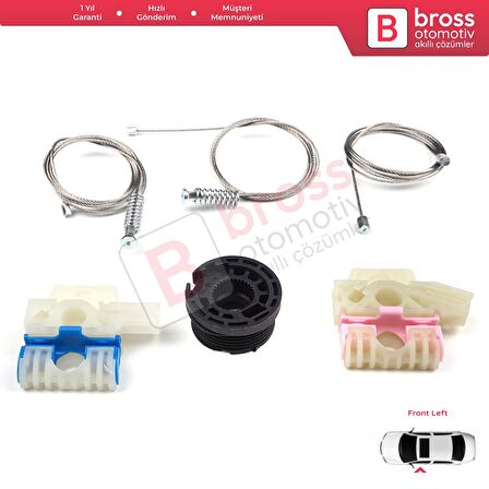 VW Golf MK7 2014 İçin Sol Ön Cam Mekanizması Tamir Takımı