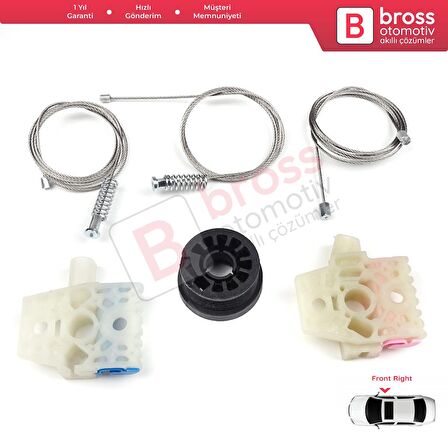 VW Golf MK7 2014 İçin Sağ Ön Cam Mekanizması Tamir Takımı