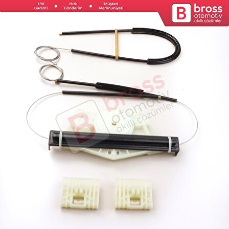 VW Touareg MK1 7L Porsche Cayenne 955 957 2002-2010 İçin Elektrikli Arka Sol Cam Kriko Tamir Seti
