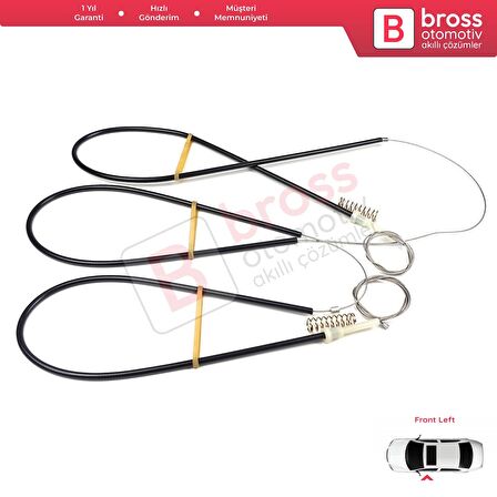 Audi A1 MK1 8X 8X1 8XK 2010-2019 3-Kapı HB 8X3837461 İçin Elektrikli Ön Sol Cam Kriko Tamir Seti