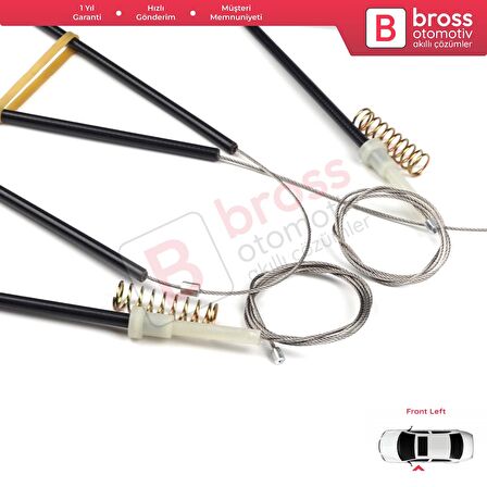 Audi A1 MK1 8X 8X1 8XK 2010-2019 3-Kapı HB 8X3837461 İçin Elektrikli Ön Sol Cam Kriko Tamir Seti