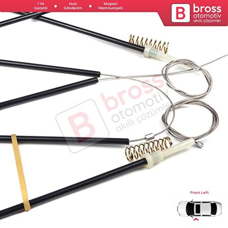 Audi A1 MK1 8X 8X1 8XK 2010-2019 3-Kapı HB 8X3837461 İçin Elektrikli Ön Sol Cam Kriko Tamir Seti