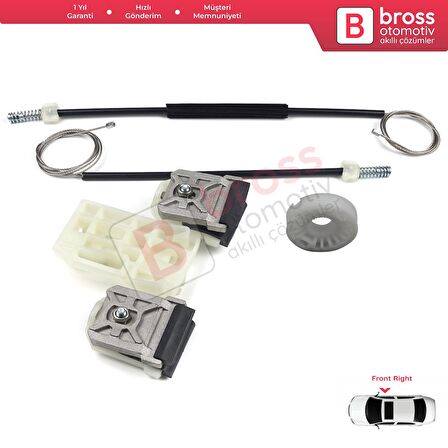 Skoda Fabia MK2 5J MG 542 545 2006-2014 5-Kapı 5J1837402 İçin Elektrikli Ön Sağ Cam Kriko Tamir Seti
