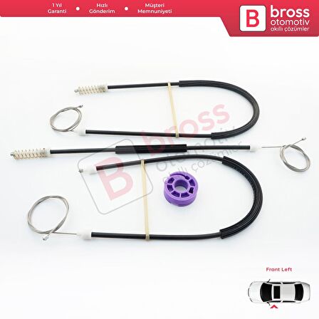 Seat Toledo MK3 2004-2009 Altea 5P1 XL 5P5 5P8 İçin Elektrikli Ön Sol Kapı Cam Kriko Tamir Seti