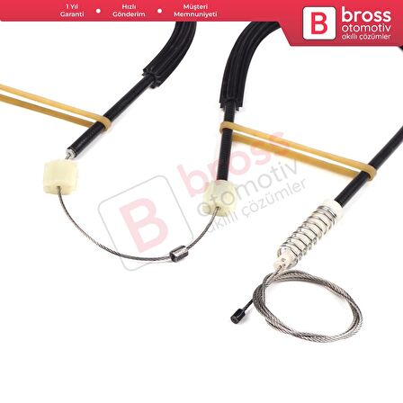 Renault Fluence L3 2009-2024 4-Kapı Sedan 827210016R İçin Elektrikli Arka Sol Cam Kriko Tamir Seti