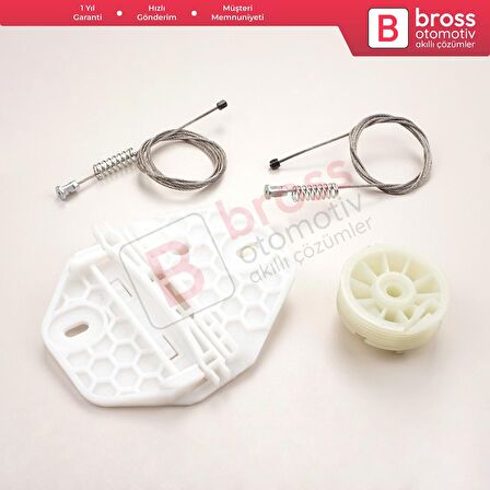 Renault Clio MK2 BB CB Thalia MK1 LB Symbol MK1 7700434304 İçin Sağ Arka Cam Kriko Seti