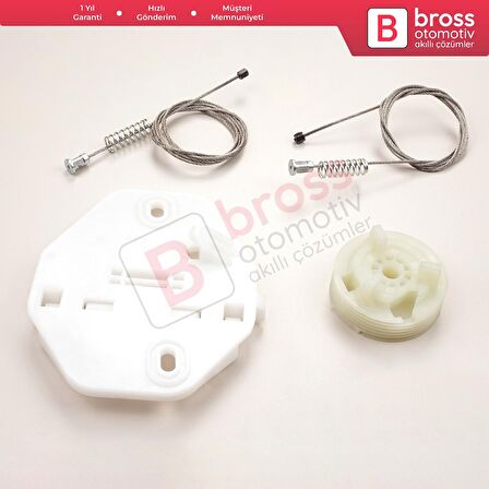 Renault Clio MK2 BB CB Thalia MK1 LB Symbol MK1 7700434304 İçin Sağ Arka Cam Kriko Seti