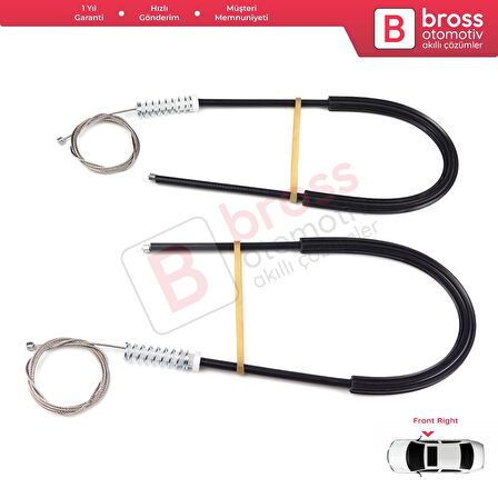 Renault Master MK3 Opel Movano B Nissan NV400 X62 Interstar 807200008R İçin Sağ Kapı Cam Kriko Seti