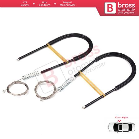 Renault Master MK3 Opel Movano B Nissan NV400 X62 Interstar 807200008R İçin Sağ Kapı Cam Kriko Seti