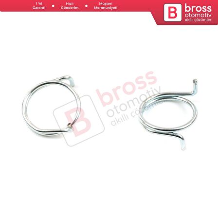 Mercedes için 2 Parça Kapı Kilidi Aktüatör Yayları Çap: 15 mm