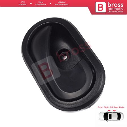 Dacia İçin Ön veya Arka Sağ İç Kapı Siyah Açma Kolu