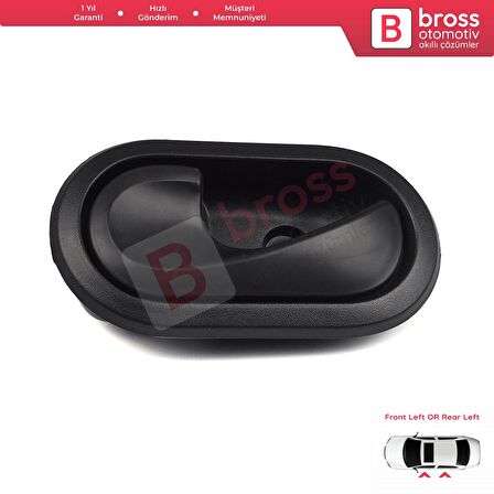 Dacia İçin Ön veya Arka Sol İç Kapı Siyah Açma Kolu