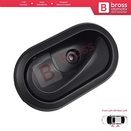 Dacia İçin Ön veya Arka Sol İç Kapı Siyah Açma Kolu