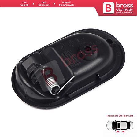 Dacia İçin Ön veya Arka Sol İç Kapı Siyah Açma Kolu