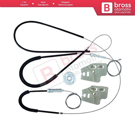 BMW 3 Serisi E46 1998-2001 4/5 Kapı Makyajsız Kasa 51337020660 İçin Ön Sağ Kapı Cam Kriko Tamir Seti