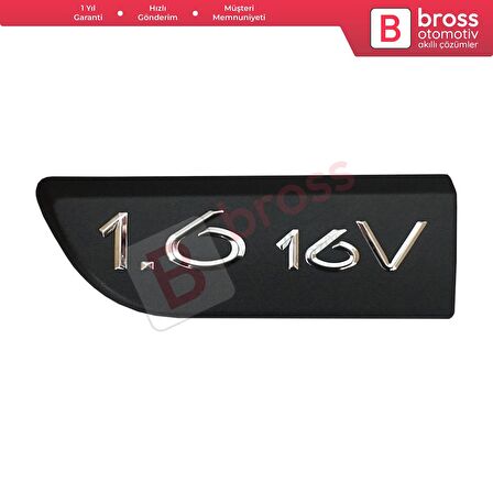 Renault Megane MK2 Scenic MK2 için Sol Taraf Siyah 1.6 16V Monogram Amblemi Yazısı 8200209130