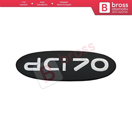 Renault Kangoo 1998-2007 için Siyah dci70 Monogram Amblemi Yazısı 8200120852
