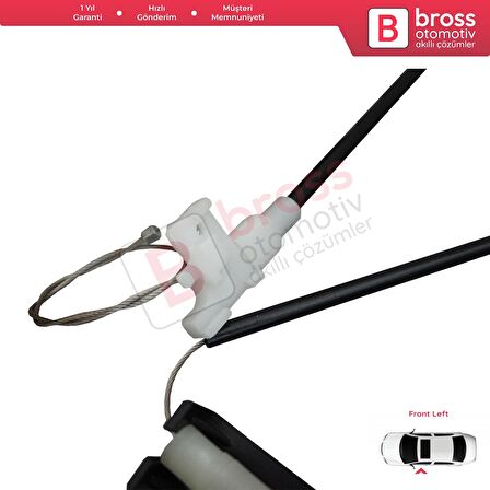 Nissan Terrano MK2 R20 Mercedes Vito W638 807010F015 İçin Elektrikli Ön Sol Cam Kriko Tamir Seti