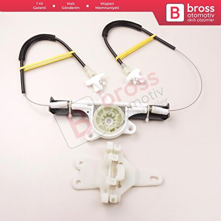 Nissan Terrano MK2 R20 1992-2007 27012X400 İçin Elektrikli Arka Sol Cam Kriko Tamir Seti