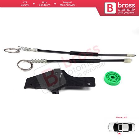 Peugeot 307 3A/C 3E 3H 2001-2008 4/5 Kapı 9634456980 İçin Ön Sol Kapı Cam Kriko Tamir Seti