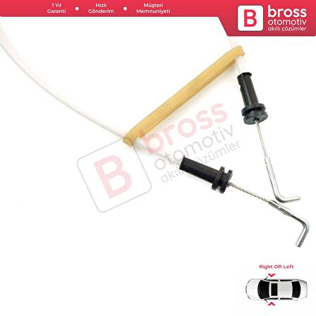 Kia Cerato Spectra için Ön Kapı İç Açma Teli 813712F000