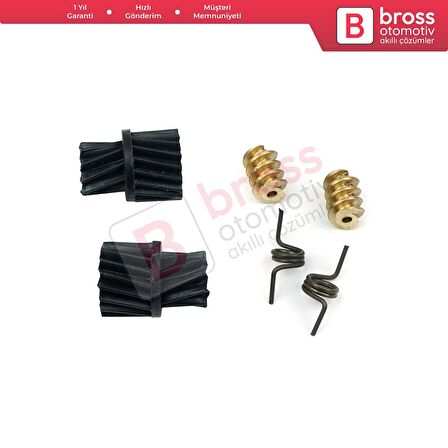 2 Set Mercedes W203 W211 CLK W209 A209 İçin Merkezi Kilit Tamir Dişli Yay Seti 2037200135.