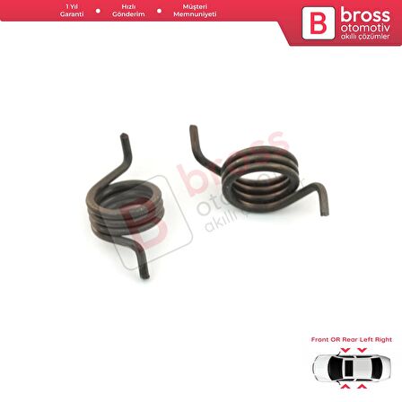 Mercedes A W169 B W245 R W251 İçin 2 adet Kapı Kilidi Aktüatör Tamir Yayları