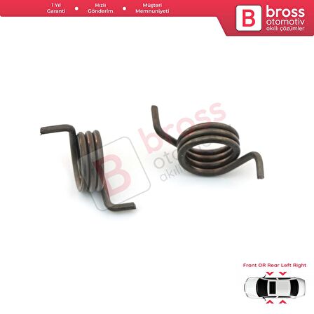 Mercedes A W169 B W245 R W251 İçin 2 adet Kapı Kilidi Aktüatör Tamir Yayları