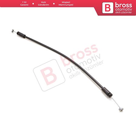 Renault Kangoo için Arka Bagaj Kapı Kilit Açma Kısa Teli 7700354861