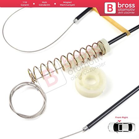 Audi TT MK1 8N 8N3 8N9 1998-2006 2-Kapı 8N0837462 İçin Elektrikli Sağ Cam Kriko Tamir Seti